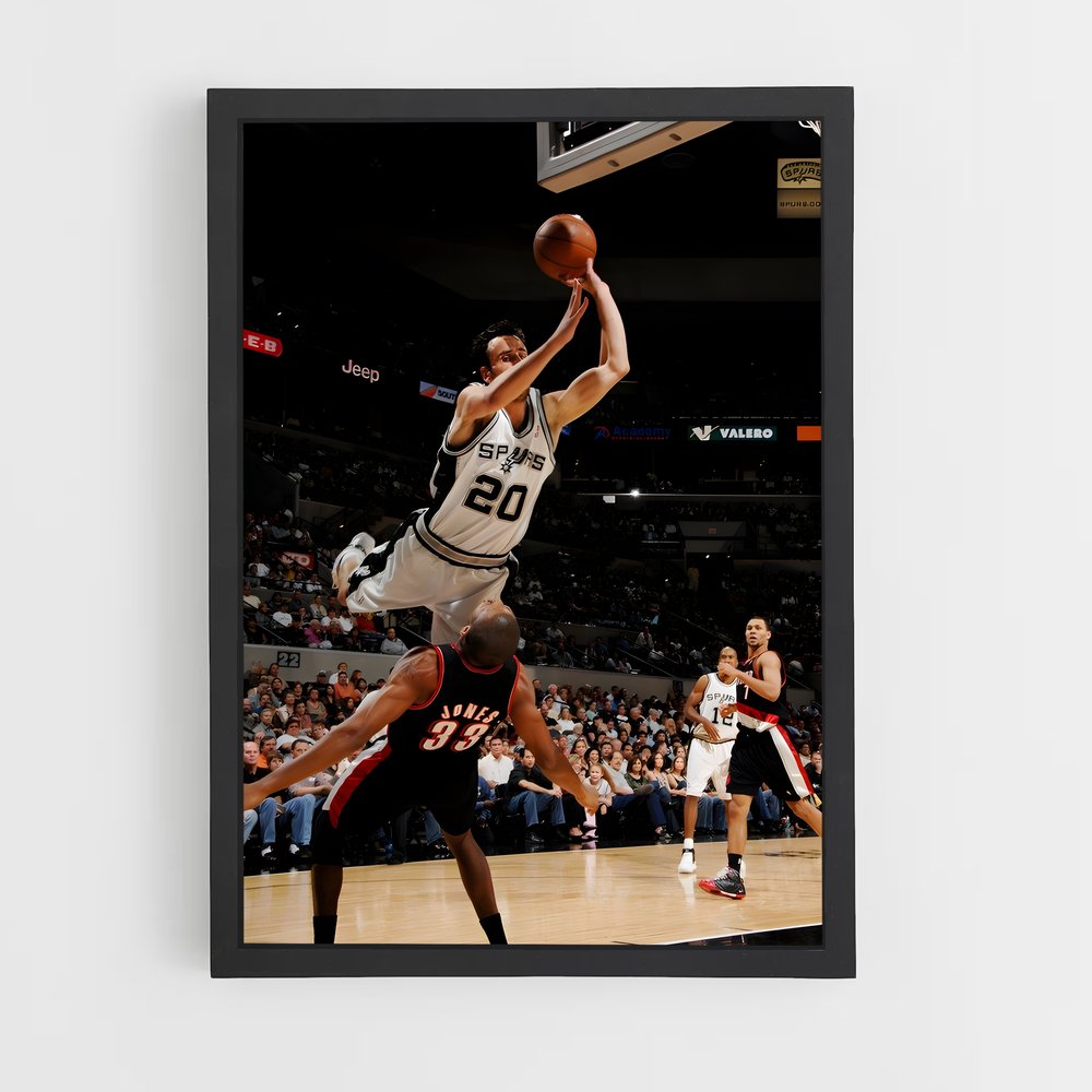 Poster L'Envol de Manu – affiche Basketball (vue 2)